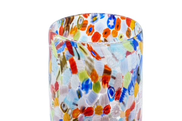 Vaso murrina millefiori cilindro