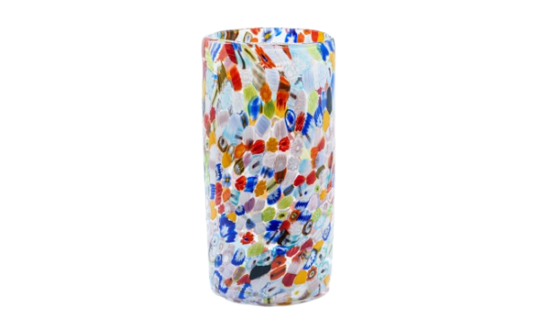 Vaso murrina millefiori cilindro
